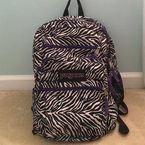 large zebra Jansport Backpack