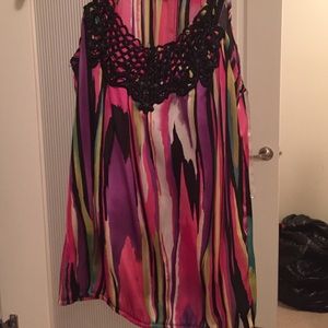 Flirty multi colored tank