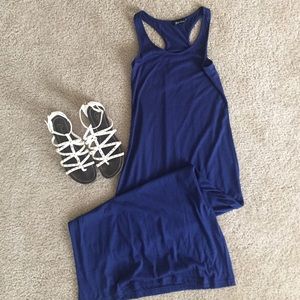 Navy maxi dress NWOT