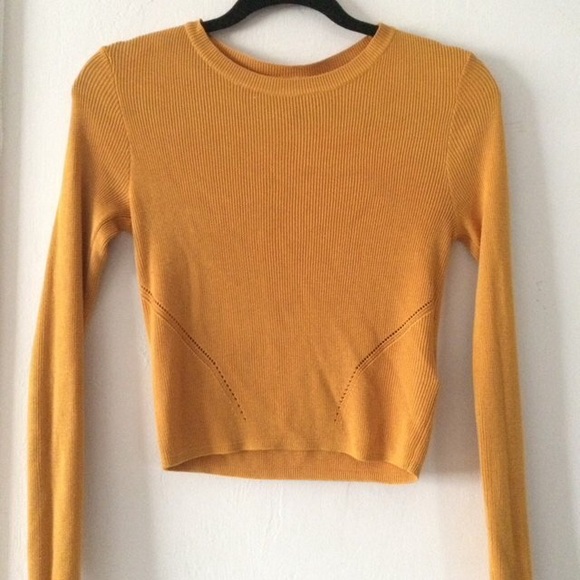 h&m mustard sweater