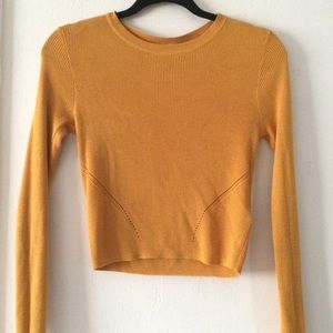 h&m mustard sweater