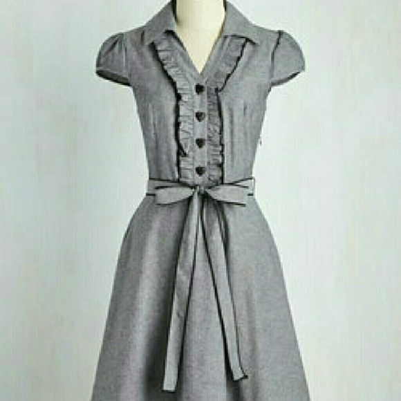 O'sher size large gray dress from Modcloth