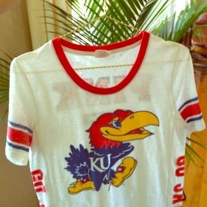 VS PINK University of Kansas shirt