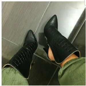 Cute booties..I just have a hard time walking.