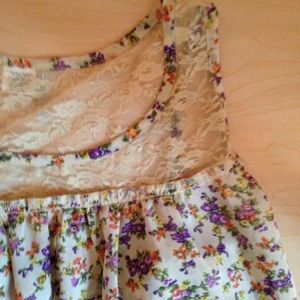 Floral lace design top