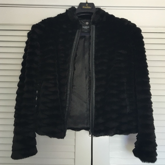 Bebe soft faux fur dressy jacket