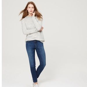 New LOFT Purple/Gray Wash Curvy Skinny Jeans