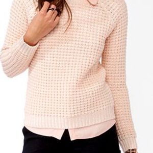 F21 pink and tinsel knit sweater!!!