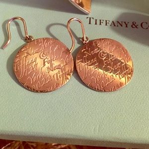 Collectors Tiffany & Co Notes Round Earrings