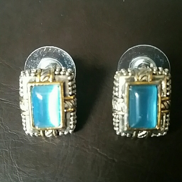 Jewelry - Adorable Blue gem earrings