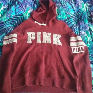 VS PINK Maroon Hoodie