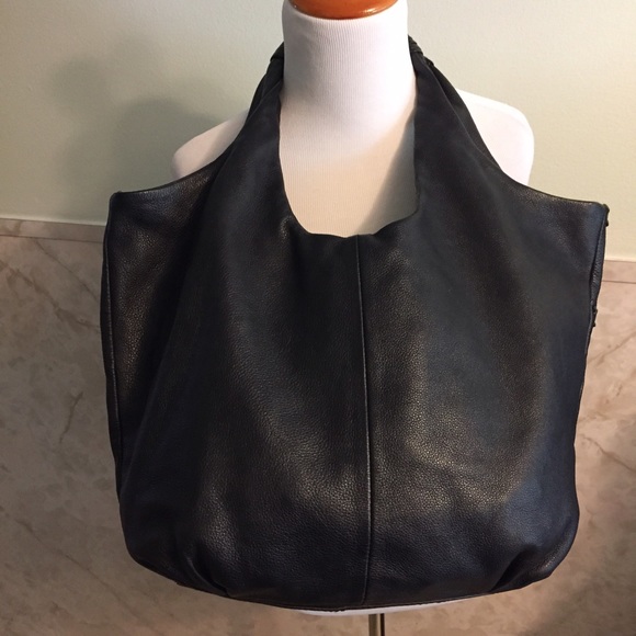 Elliott Lucca Black Twisted Leather Design Purse - Picture 2 of 4