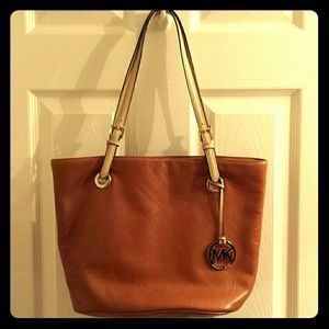 Michael Kors genuine brown leather purse