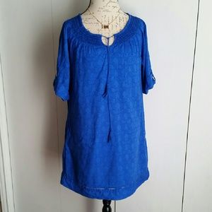 Boho anthropologie textured dress