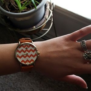 Orange Quartz Watch