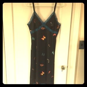 Boutique butterfly print slip dress