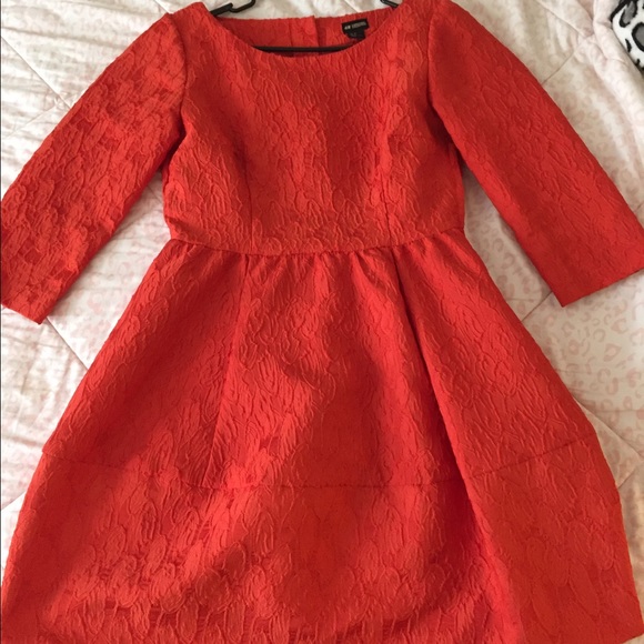 Red-orange dress from H&M.