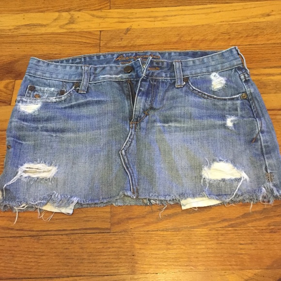 A&F Jean Skirt