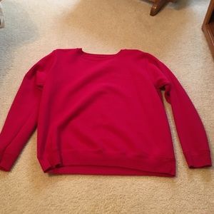 Red sweatshirt