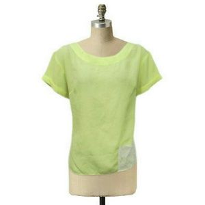 BG BCBGeneration top neon hi lo lace pocket Sz S