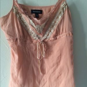 Bebe lace cami top