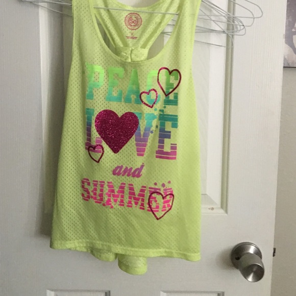 GIRLS racer back tank