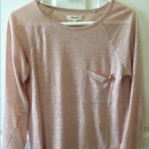Madewell 3/4 Sleeve Blush/Light Pink XS Tee