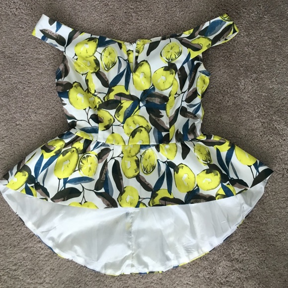 Lemon peplum top