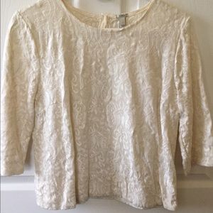 JCrew cream top
