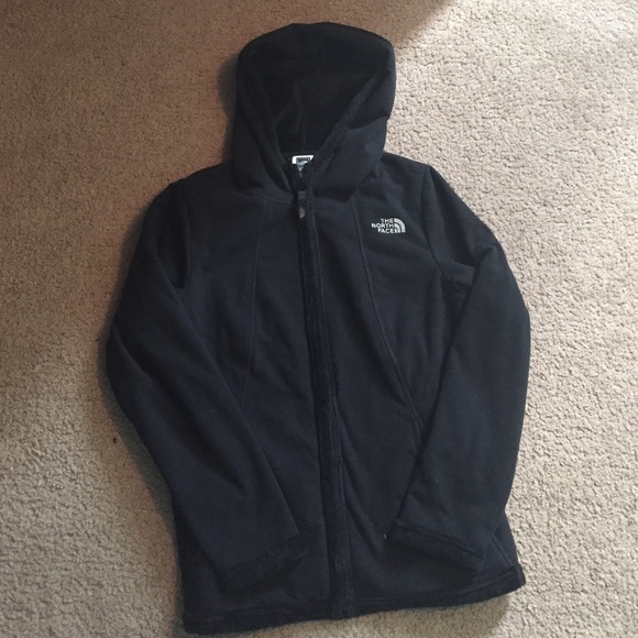 fuzzy north face jacket