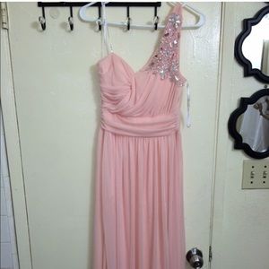 Beautiful pink prom dress