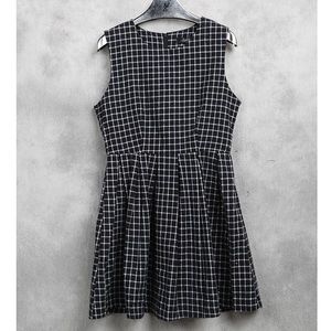 Black Check Dress