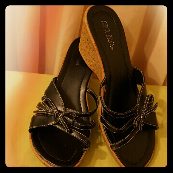 Open toe wedges