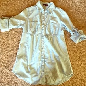Express light chambray tunic