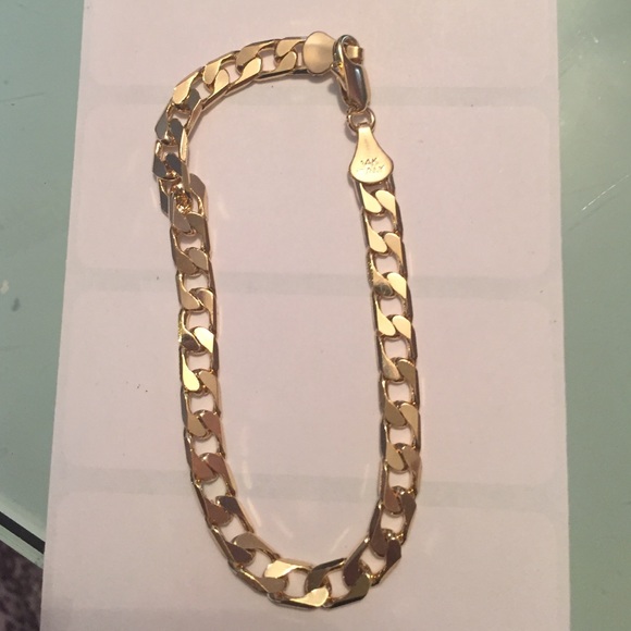 14k gold plated bracelet
