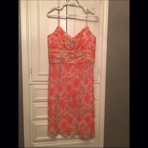coral LOFT dress