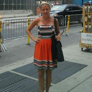 Silence and Noise strapless dress urban outfitters