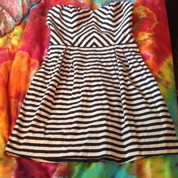 Mini Striped Party Dress