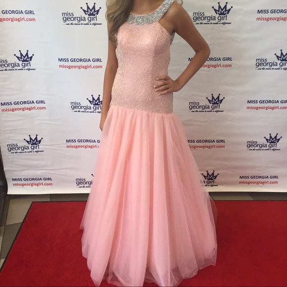 pink prom Sherri hill dress