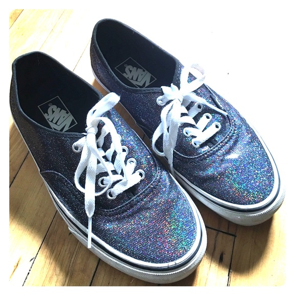 Almost New Size 9 Vans Sparkly Shoes