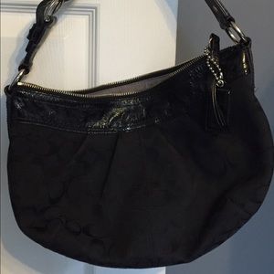 Coach signature hobo purse