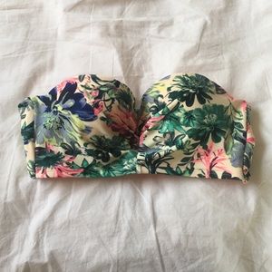 Floral Bandeau Bikini Top
