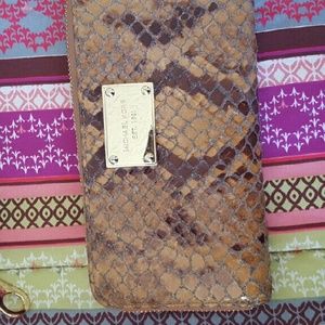 Michael Kors snakeskin wallet