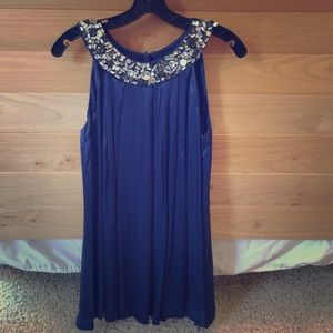 Silk halter evening top