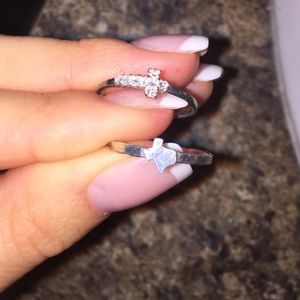 Cross and Texas rings