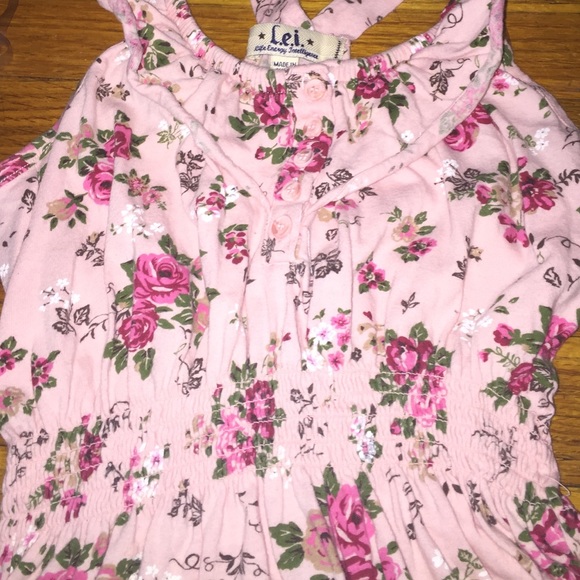 L.E.I. Pink Floral Summer Dress - Picture 3 of 4