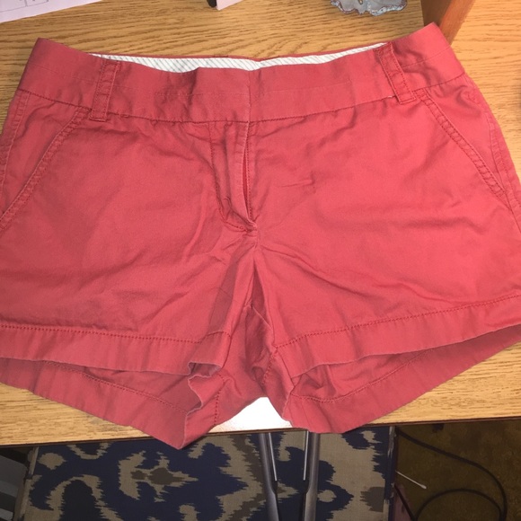 J.crew red chino shorts