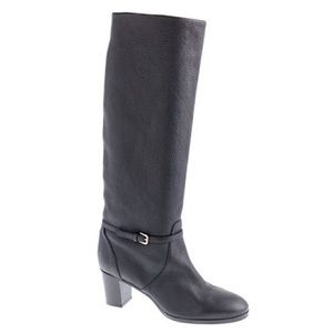 JCrew Knee High Genuine Leather Mid Heel Boot