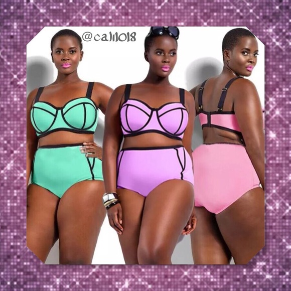 🆕Lavender Plus Sz Bikini Bathing Suit Tag Sz 3XL - Picture 4 of 4