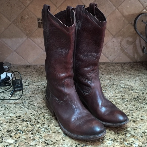 Frye Dark Brown 3/4 Classic Boot